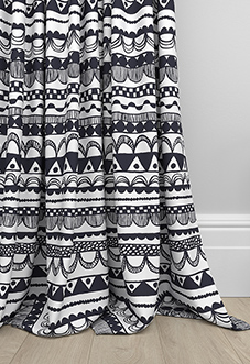 Bohemian, Black - Made to Measure Curtains